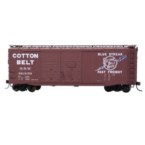 Cotton Belt S.S.W. 46439 Blue Streak Fast Freight HO Scale Model Train Car